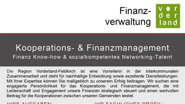Finanzverwaltung Vorderland
